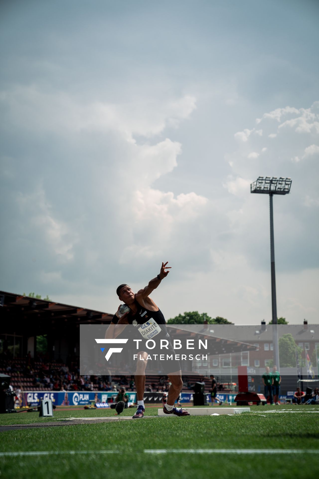 Malik Diakite (Hannover 96) beim Kugelstossen am 07.05.2022 beim Stadtwerke Ratingen Mehrkampf-Meeting 2022 in Ratingen